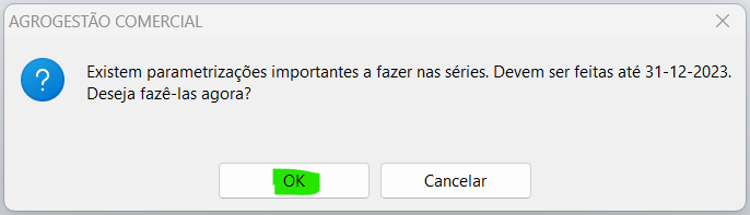 Aviso de séries a terminar
